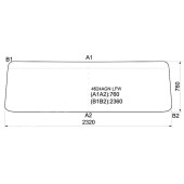 Стекло лобовое в резинку DAF 95 (PEGASO TRONER) TE47 TRUCK 87- <b>XYG 4624AGN LFW</b>