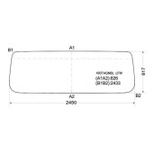 Стекло лобовое (В резинку) Man F-Series 86-95 / Shaanxi Shacman 06- / Shacman F2000 06- / F3000 12- / S3000 19- <b>XYG 4907AGNBL LFW</b>