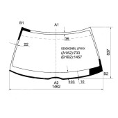Стекло лобовое в клей MERCEDES-BENZ E-CLASS C124 86-95 2D CPE / CBR <b>XYG 5330AGNBL LFW/X</b>