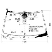 Стекло лобовое + дд (раздельный) MERCEDES-BENZ C-CLASS C203 3D COUPE 00-06 <b>XYG 5352AGNGYPVW LFW/X</b>