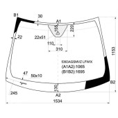 Стекло лобовое в клей MERCEDES-BENZ R-CLASS W251 05- <b>XYG 5363AGSMVZ LFW/X</b>
