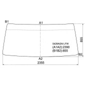 Стекло лобовое в резинку MERCEDES BENZ ACTROS TRUCK 96- <b>XYG 5429AGN LFW</b>
