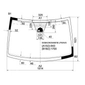 Стекло лобовое в клей MERCEDES-BENZ VITO / VIANO W639 2003- <b>XYG 5438AGNGNAM1B LFW/H/X</b>