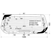 Стекло заднее с обогревом OPEL ZAFIRA / SUBARU TRAVIQ 98-04 <b>XYG 6283BGNVB RW/H/X</b>