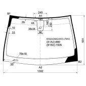 Стекло лобовое в клей OPEL ASTRA H 04- 4 / 5D HBK / WGN <b>XYG 6302AGNBLMVZ LFW/X</b>
