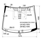 Стекло лобовое в клей OPEL CORSA D 3D / 5D HATCHBACK 2007- <b>XYG 6312AGSMVZ1R LFW/X</b>