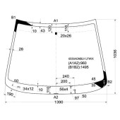 Стекло лобовое в клей PEUGEOT 206 3 / 4 / 5D 1998- <b>XYG 6539AGNBLV LFW/X</b>