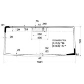 Стекло лобовое в клей RENAULT MAXITY / NISSAN CABSTAR 07- <b>XYG 7272AGS LFW/X</b>