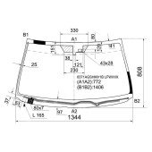 Стекло лобовое с обогревом щеток в клей LEXUS IS250 / 350 05- 4D <b>XYG 8371AGSHMV1B LFW/H/X</b>
