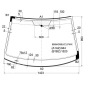 Стекло лобовое в клей VOLKSWAGEN GOLF A5 3 / 5D HBK 03-05 <b>XYG 8568AGSBLVZ LFW/X</b>