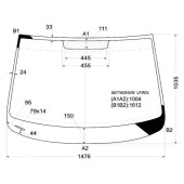 Стекло лобовое в клей VOLKSWAGEN TOURAN MPV 03- <b>XYG 8577AGNVW LFW/X</b>