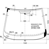 Стекло лобовое VOLKSWAGEN GOLF PLUS MPV 05-14 <b>XYG 8583AGNVZ LFW/X</b>
