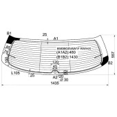 Стекло заднее (крышка багажника) с обогревом VOLKSWAGEN GOLF PLUS MPV 2005- <b>XYG 8583BGSVAW1F RW/H/X</b>