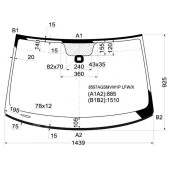 Стекло лобовое в клей VOLKSWAGEN SCIROCCO 2009- <b>XYG 8597AGSMVW1P LFW/X</b>