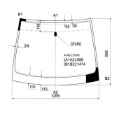 Стекло лобовое в клей MERCEDES A-CLASS W168 97-04 <b>XYG A140 LFW/X</b>