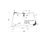 Стекло лобовое в клей AUDI A3 13- <b>XYG AU-A3-13-VCS LFW/X</b>