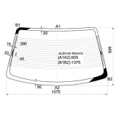 Стекло заднее с обогревом AUDI 100 83-90 4D <b>XYG AUDI100 RW/H/X</b>