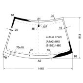 Стекло лобовое в клей AUDI A4 / S4 94-01 4 / 5D <b>XYG AUDIA4 LFW/X</b>
