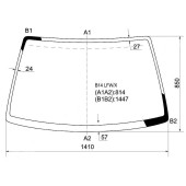Стекло лобовое в клей NISSAN SUNNY / SENTRA / PULSAR N15 / ALMERA N15 / 95-99 <b>XYG B14 LFW/X</b>