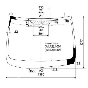 Стекло лобовое NISSAN LAFESTA B30 04-12 <b>XYG B30-R LFW/X</b>