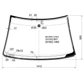 Стекло лобовое в клей VOLKSWAGEN PASSAT B5 4D SEDAN 2003- <b>XYG B5-2003 LFW/X</b>