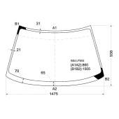 Стекло лобовое в клей SUBARU LEGACY 93-98 4 / 5D <b>XYG BD4 LFW/X</b>