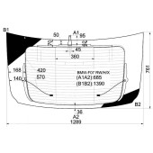 Стекло заднее (крышка багажника) с обогревом BMW 5-SERIES GRAN TURISMO F07 09- 5D HBK <b>XYG BMW-F07 RW/H/X</b>