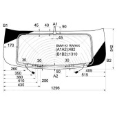 Стекло заднее (крышка багажника) с обогревом BMW X1 E84 09- <b>XYG BMW-X1 RW/H/X</b>