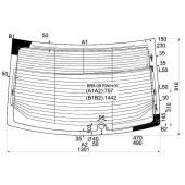 Стекло заднее с обогревом SUBARU LEGACY 09- 4D <b>XYG BR9-09 RW/H/X</b>