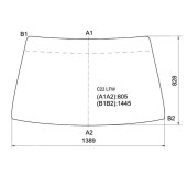 Стекло лобовое в резинку NISSAN VANETTE VAN 82-87 <b>XYG C22 LFW</b>