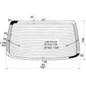 Стекло заднее с обогревом MERCEDES BENZ C-CLASS W202 93-00 4D <b>XYG C280 RW/H/X</b>