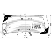 Стекло заднее (крышка багажника) с обогревом CITROEN C3 02-09 5D HBK <b>XYG C3-HBK RW/H/X</b>