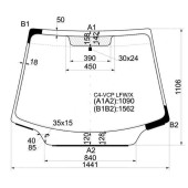 Стекло лобовое в клей CITROEN C4 04- 3D HBK / C4 04-10 5D HBK <b>XYG C4-VCP LFW/X</b>