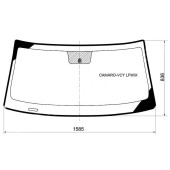 Стекло лобовое в клей CHEVROLET CAMARO 2D COUPE 10- <b>XYG CAMARO-VCY LFW/X</b>