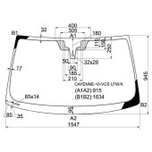 Стекло лобовое в клей PORSCHE CAYENNE 2010- <b>XYG CAYENNE-10-VCS LFW/X</b>