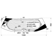 Стекло заднее (крышка багажника) с обогревом CITROEN C-CROSSER / PEUGEOT 4007 07- <b>XYG C-CROSSER RW/H/X</b>