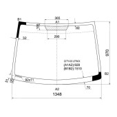 Стекло лобовое в клей HONDA CITY / FIT ARIA 02-09 <b>XYG CITY-03 LFW/X</b>