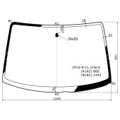 Стекло лобовое в клей без полосы TOYOTA YARIS VERSO / FUNCARGO 99-05 <b>XYG CP10-R-CL LFW/X</b>