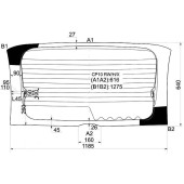 Стекло заднее с обогревом TOYOTA YARIS VERSO / FUNCARGO 99-05 <b>XYG CP10 RW/H/X</b>