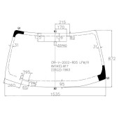 Стекло лобовое в клей HONDA CR-V 01-06 <b>XYG CR-V-2002 LFW/X</b>