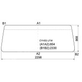 Стекло лобовое (В резинку) Foton Auman 06- / Isuzu Giga 94- <b>XYG CYH50 LFW</b>