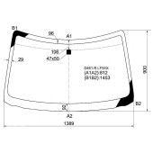 Стекло лобовое в клей MAZDA VERISA 04- <b>XYG D461-R LFW/X</b>