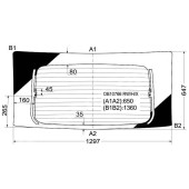 Стекло заднее (крышка багажника) с обогревом CHEVROLET EQUINOX 04-09 <b>XYG DB10766 RW/H/X</b>