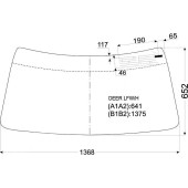 Стекло лобовое в резинку GREAT WALL CC1021DEER PICK UP DOUBLE CAB#рс# 2004- <b>XYG DEER LFW/H</b>