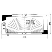 Стекло заднее (крышка багажника) с обогревом FIAT DOBLO 01- <b>XYG DOBLO RW/H/X</b>