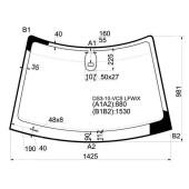 Стекло лобовое + дд CITROEN DS3 3D HBK 10-16 <b>XYG DS3-10-VCS LFW/X</b>