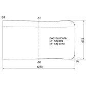 Стекло лобовое правая половинка NAVISTAR / INTERNATIONAL 9800 / CO-5870 CABOVER 1991-2000 <b>XYG DW01128 LFW/RH</b>