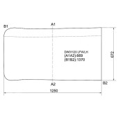 Стекло лобовое левая половинка NAVISTAR / INTERNATIONAL 9800 / CO-5870 CABOVER 1991-1999 <b>XYG DW01129 LFW/LH</b>