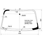 Стекло лобовое в клей FORD ESCORT ZX2 2D CPE 98-03 <b>XYG DW01300 LFW/X</b>