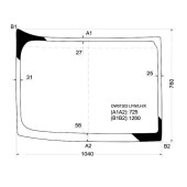 Стекло лобовое левая половинка FREIGHTLINER FLC / CORONADO / CENTURY CLASS C112 / C120 / COLUMBIA 97-04 <b>XYG DW01303 LFW/LH/X</b>